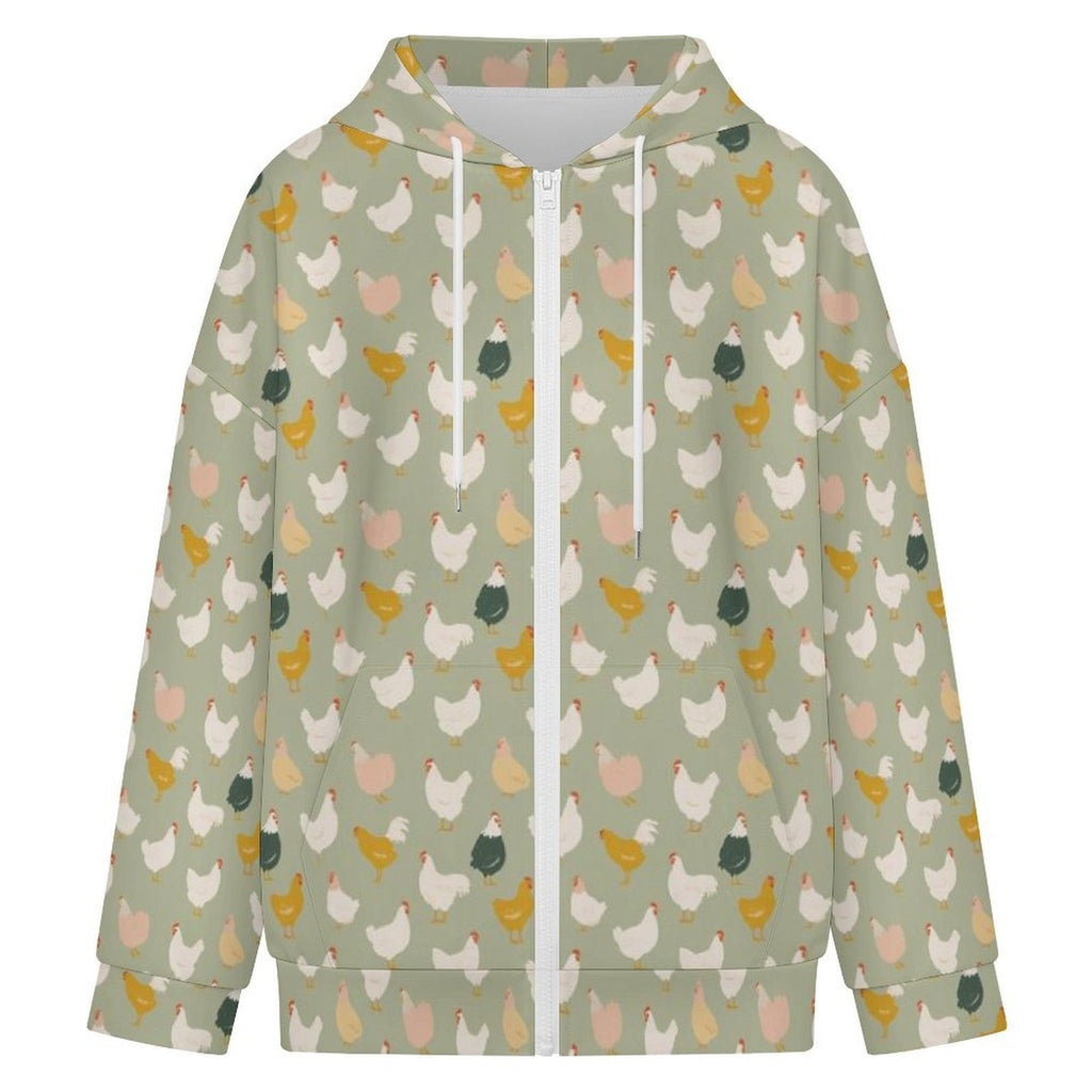 Chicken Life Women's Full-Zip Hoodie