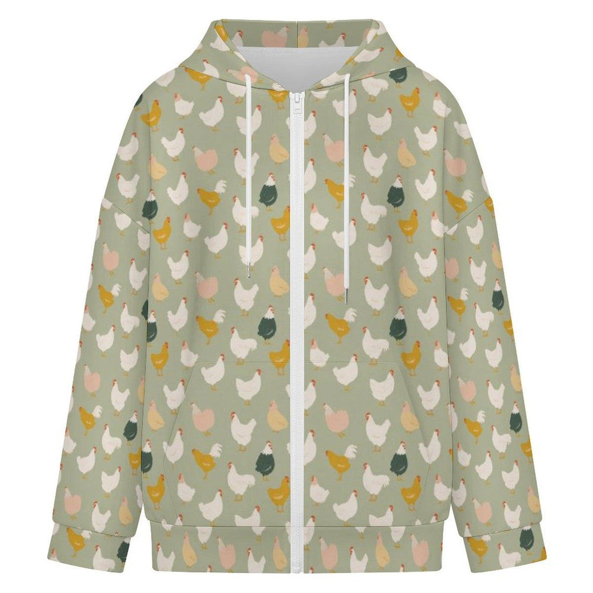 Chicken Life Women's Full-Zip Hoodie