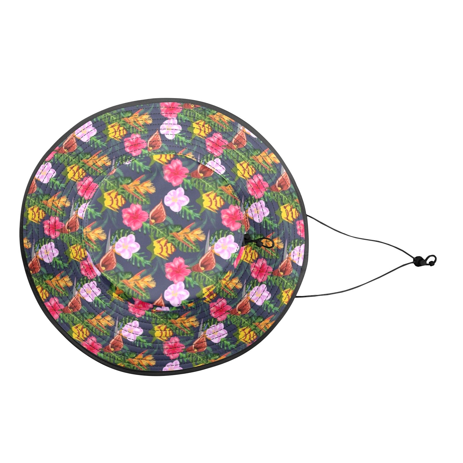 Tropical Floral Wide Brim Bucket Hat Wide Brim Bucket Hat Plants Printed Offshore