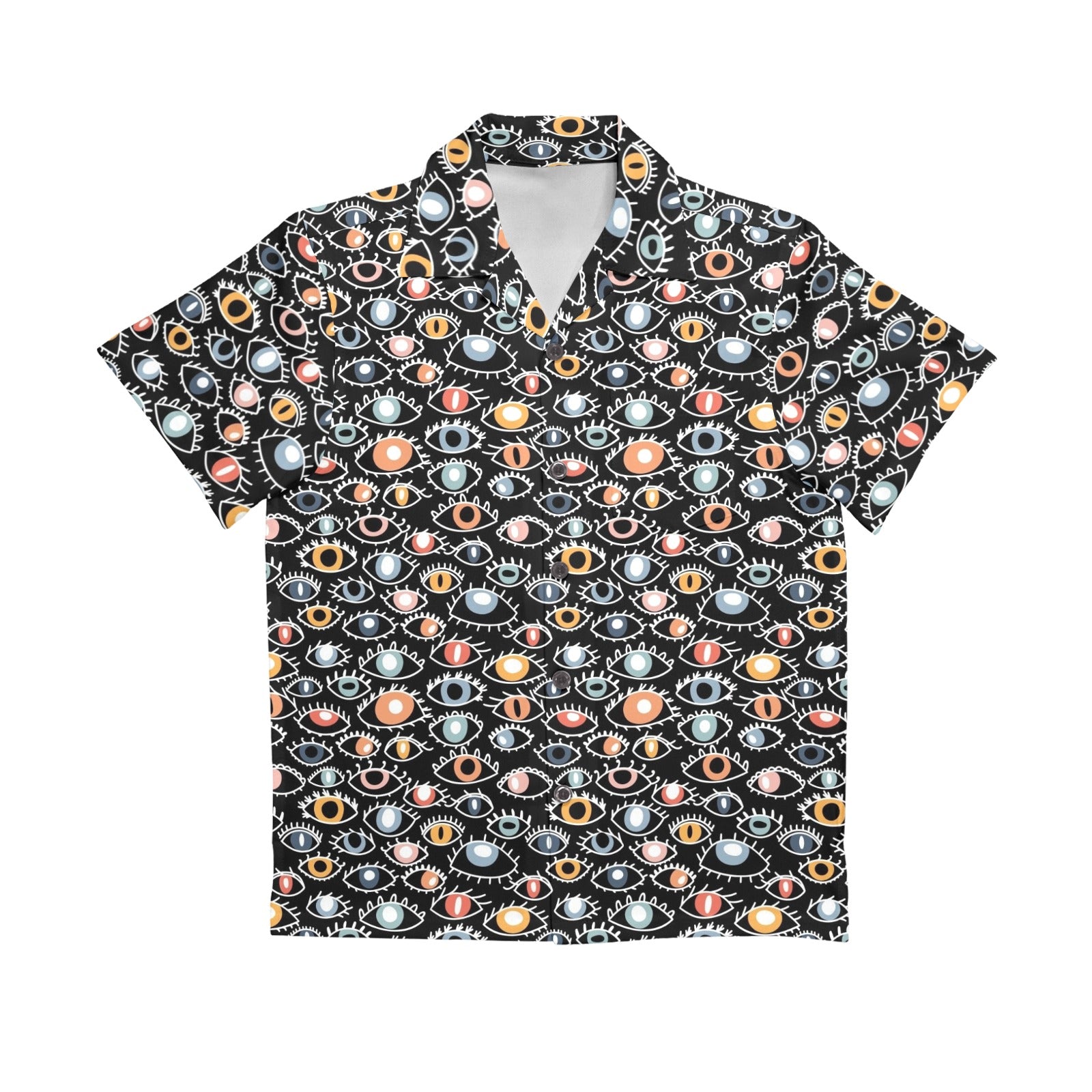 Eyes On Black Senior Kids Hawaiian Shirt