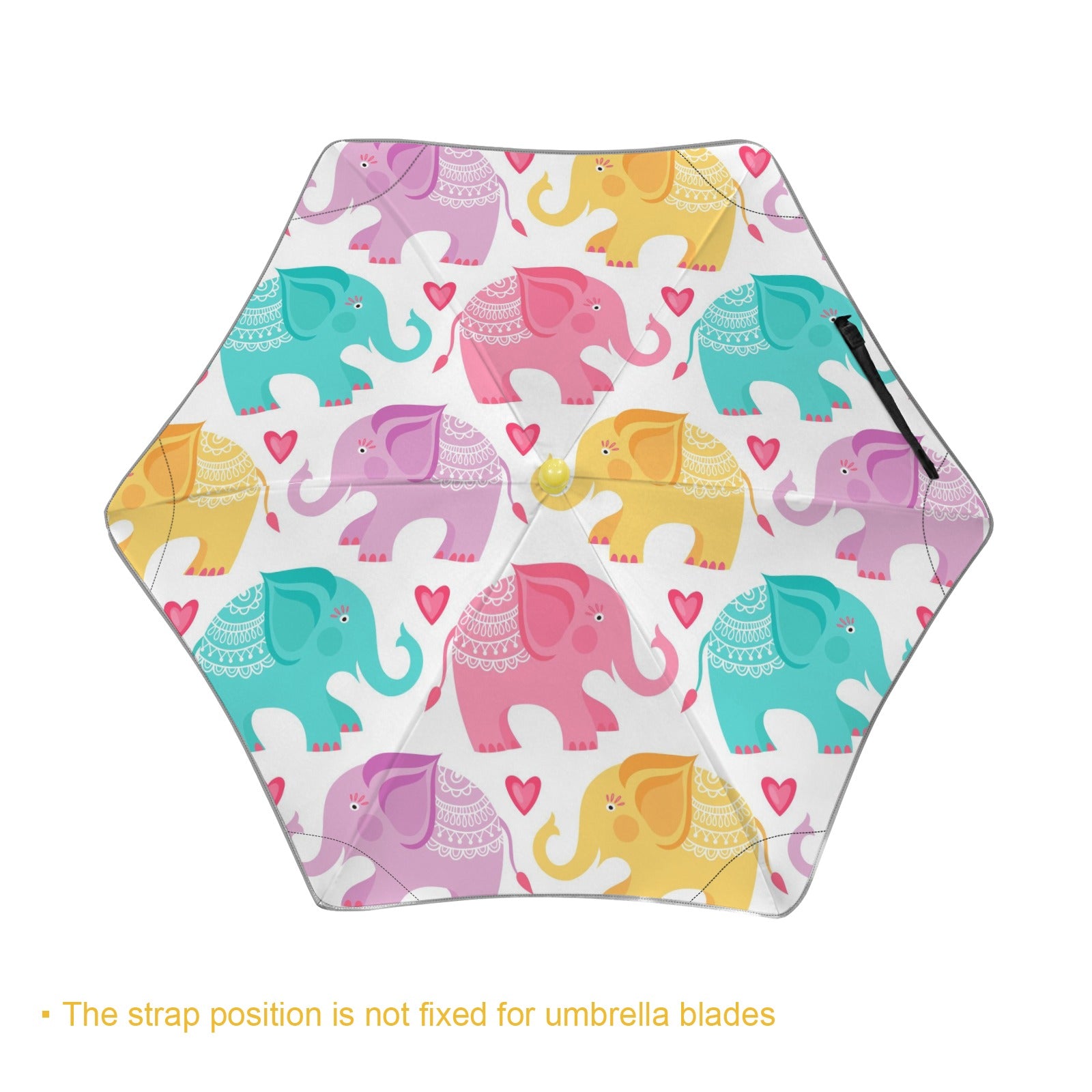 Cute Cartoon Elephants Kids Safe Round Corner Umbrella Kids Safe Round Corner Umbrella animal Printed Offshore