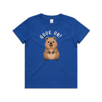 Quokka, Quok On Kid's AS Colour T-shirt Bright Royal Kids T-shirt animal Printed In Australia