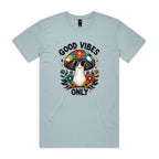 Good Vibes Only, Hippie Mushroom With Sunglasses - Mens T-shirt