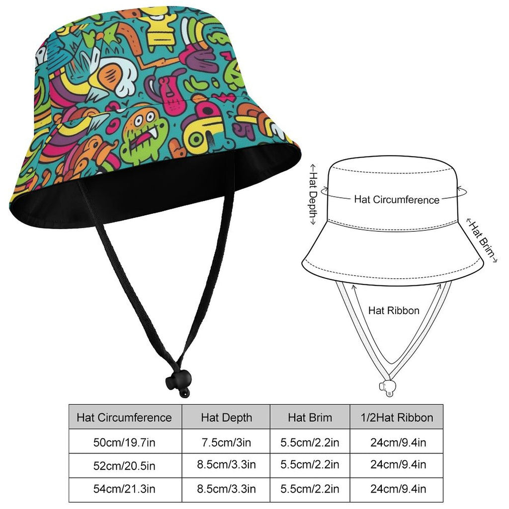 Crazy Creatures - Kids Bucket Hat