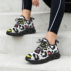 Leopard Print Colour Women's Twisted Sole Sneakers