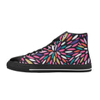 Colour Burst - Men's High Top Canvas Shoes