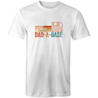 Dad Jokes Dad-A-Base - Mens T-Shirt White Mens T-shirt Dad Printed In Australia Tech