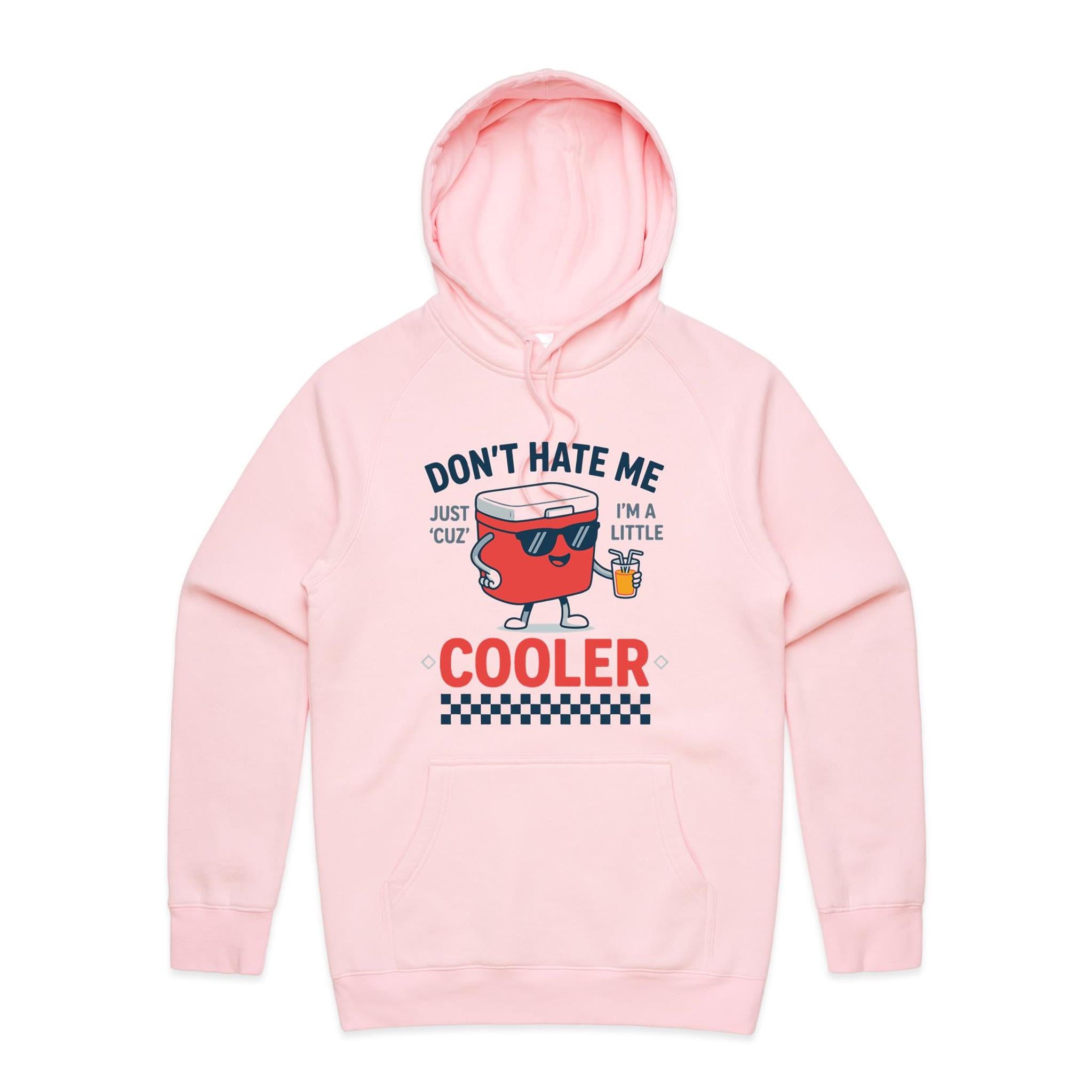 I'm A Little Cooler Men's AS Colour Hoodie Pink Mens Hoodie Printed In Australia