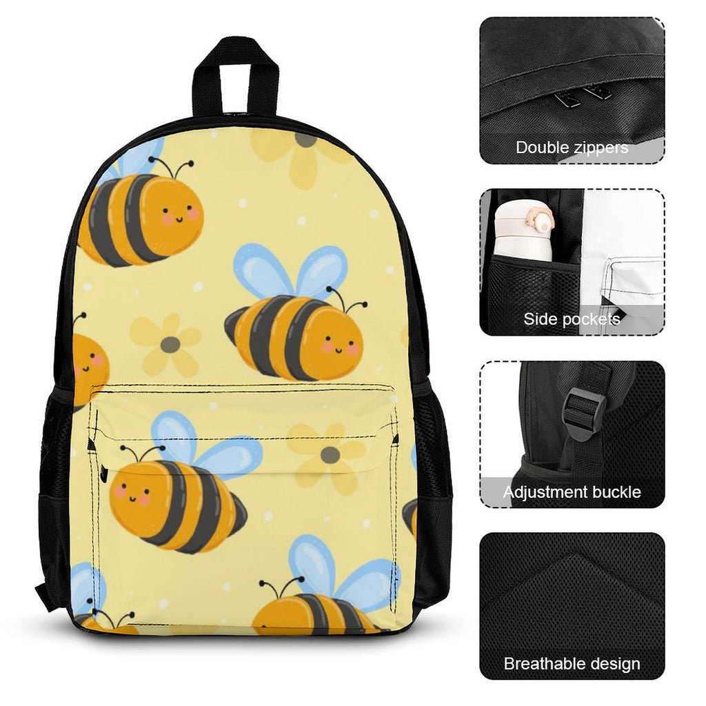 Happy Bees - Three Piece Backpack Set