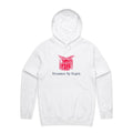 Drummer By Night Men's AS Colour Hoodie White Mens Hoodie Music Printed In Australia