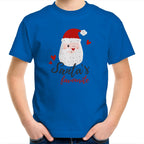 Santa's Favourite - Kids Youth T-Shirt Bright Royal Kids Christmas T-shirt Christmas Printed In Australia