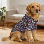 Graphic Floral Pet Hoodie (Large Size)