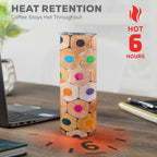 Pencils 20oz Tall Skinny Tumbler with Lid and Straw