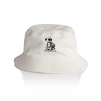 Tortoise, Slow Walking Club - AS Colour Bucket Hat Ecru One Size As Colour Bucket Hat animal Printed In Australia