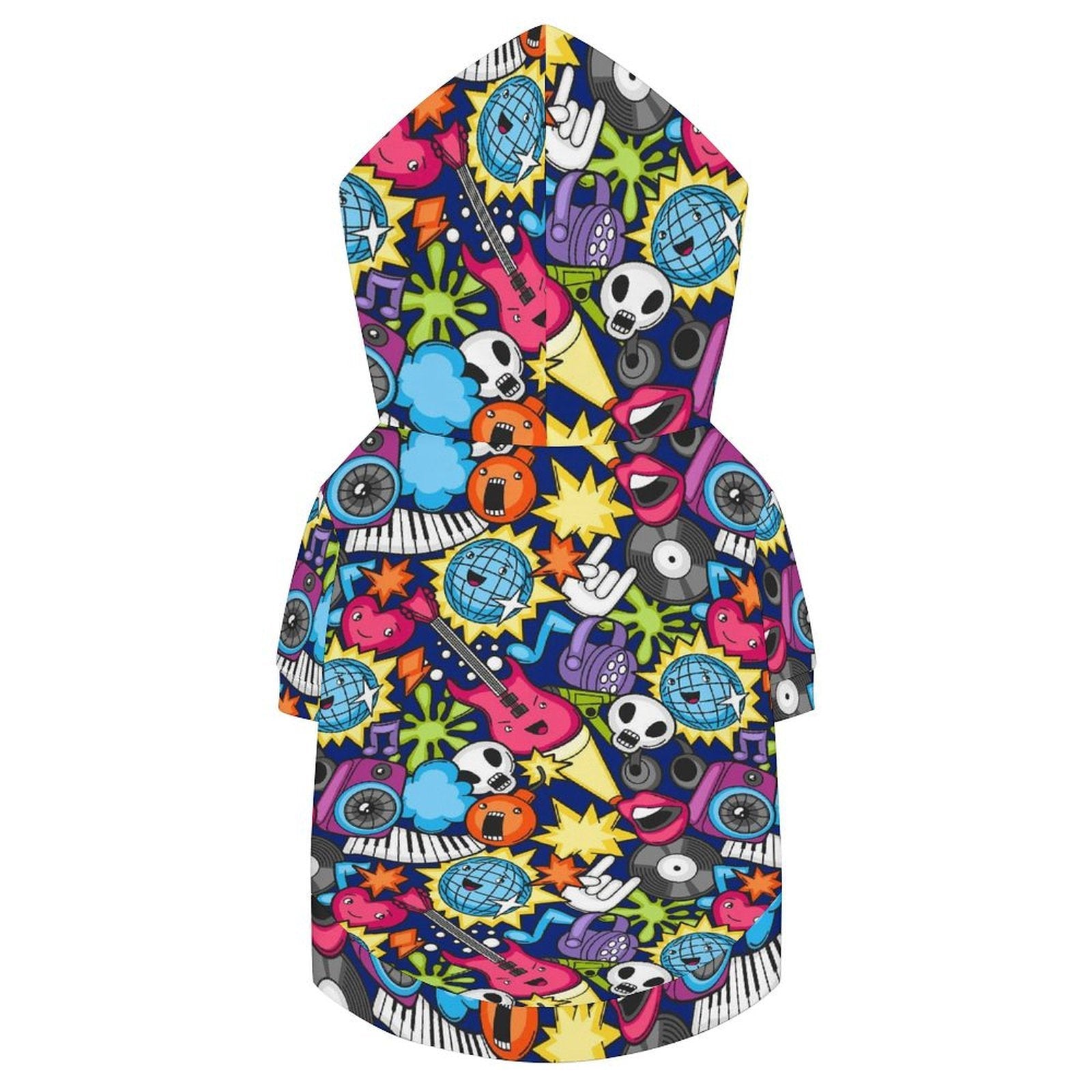 Sticker Music Pet Hoodie (Small Size)