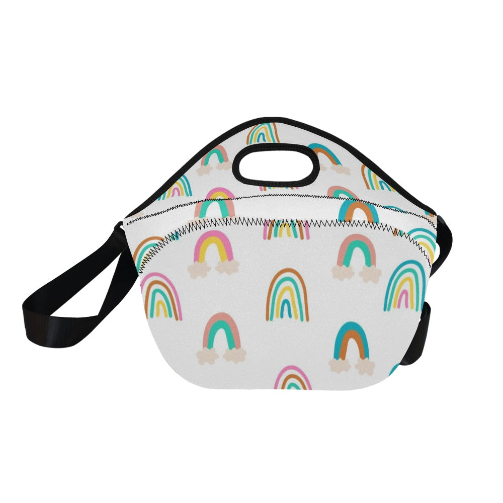 Cloud Rainbows - Neoprene Lunch Bag Neoprene Lunch Bag Printed Offshore