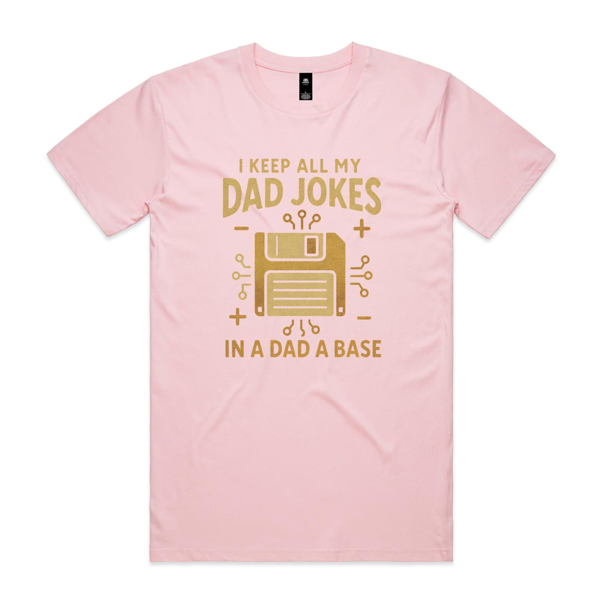 Dad Jokes Dad A Base Men's AS Colour T-shirt Pink Mens T-shirt Dad Printed In Australia