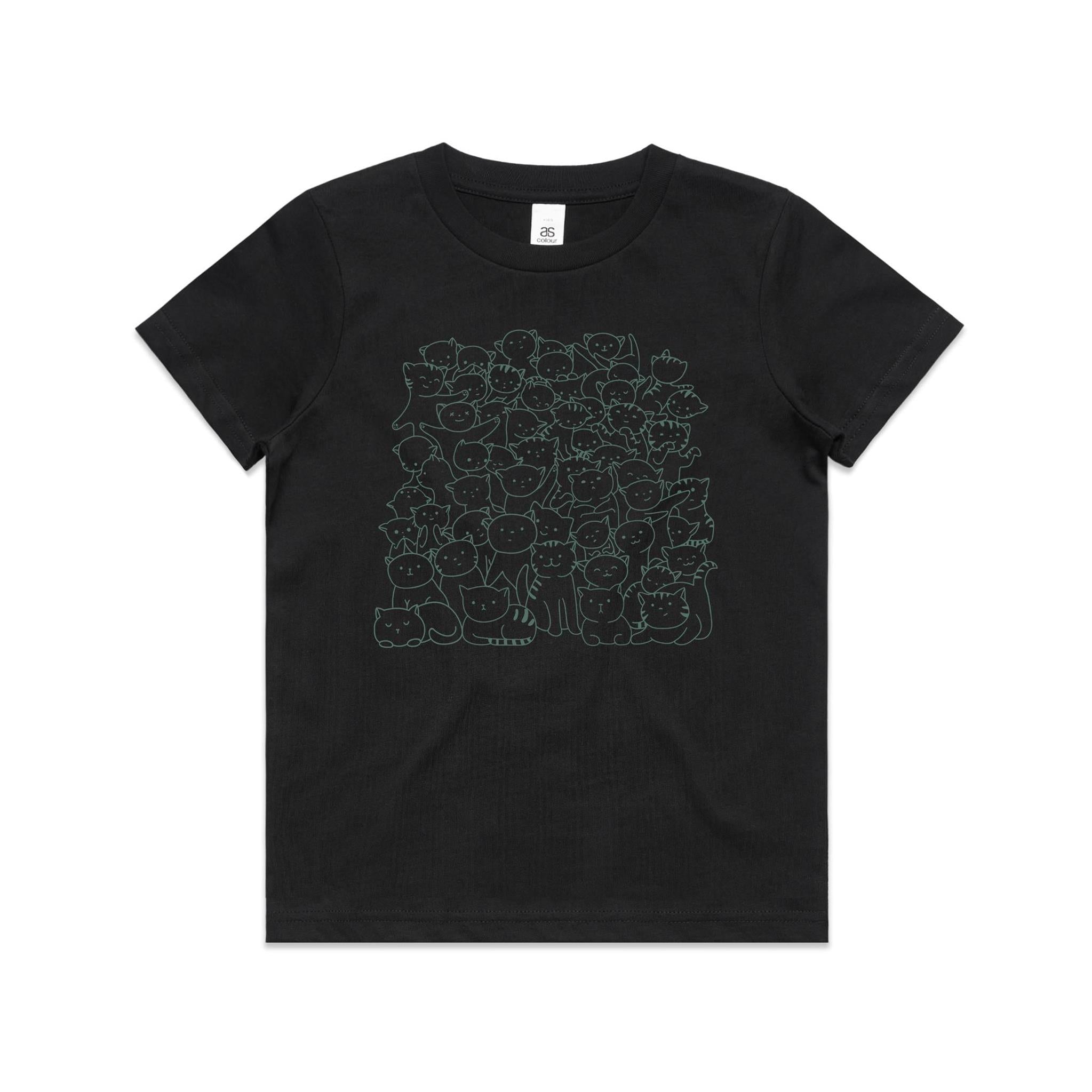 Lots And Lots Of Cats Kid's AS Colour T-shirt