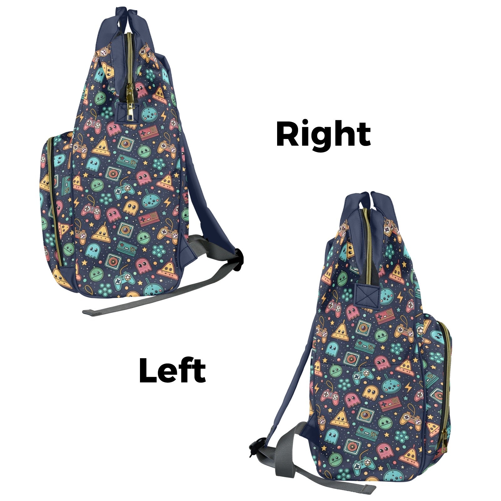 Video Game Multi-Function Backpack, Nappy / Diaper Bag Multi-function Backpack, Nappy / Diaper Bag Games Printed Offshore Retro