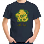 Cell-fie, Cell Selfie - Kids Youth T-Shirt Navy Kids Youth T-shirt Printed In Australia Science