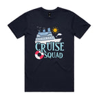Cruise Squad Mens Cruise T-shirt Navy Mens Cruise T-shirt Cruise Printed In Australia