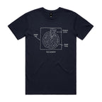 Pizza Geometry Men's AS Colour T-shirt