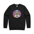 Coffee, Alien, UFO, Take Me To Your Brewer AS Colour Stencil Crew Sweatshirt Unisex Black Sweatshirt Coffee Printed In Australia Si-Fi