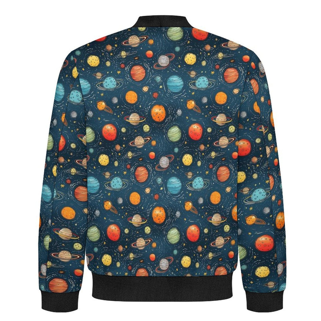 Galaxy Men's Casual Zip‑Up Bomber Jacket