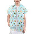 Classic Aussie Food Icons Senior Kids Hawaiian Shirt