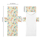 Autumn Leaves Beach Chair Towel Cover with Side Pockets