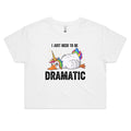 Dramatic Rainbow Unicorn Goose Women's AS Colour Crop Tee