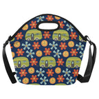 Hippy Caravan - Neoprene Lunch Bag One Size Neoprene Lunch Bag Printed Offshore