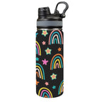 Rainbows - Insulated Water Bottle with Dual-Use Lid (18oz) One Size Insulated Water Bottle with Dual-Use Lid (18oz) Printed Offshore