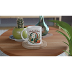 Audiobook Girlie - White 11oz Ceramic Mug White 11oz Mug Globally Fulfilled Reading