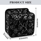 Black And White Floral Car Seat Back Organiser Car Seat Back Organiser Plants Printed Offshore