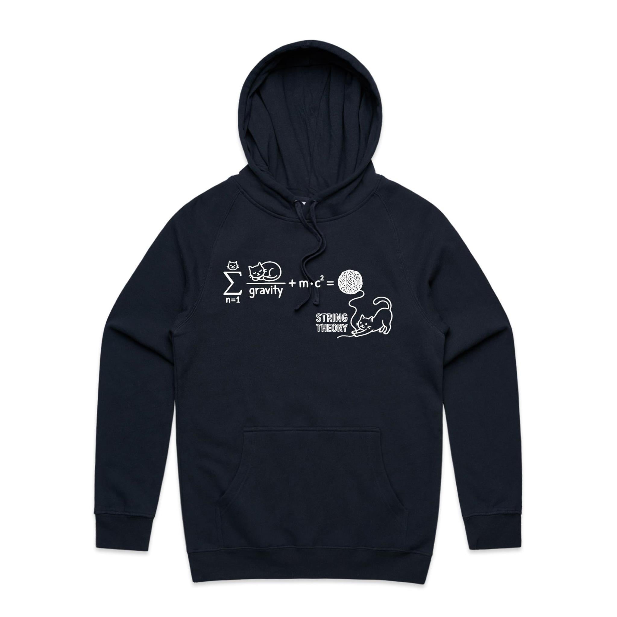 Cat String Theory Physics Men's AS Colour Hoodie