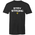 Stay Strong, WIFI Men's AS Colour T-Shirt Black Mens T-shirt Printed In Australia Tech