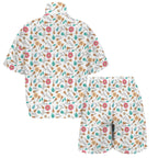 Ukulele Women's Windbreaker Short Set Women's Windbreaker Short Set Music Printed Offshore