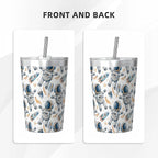 Astronauts And Rocket Ships Small Stainless Steel Travel Mug Cup 12oz/350ml