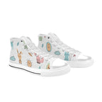 Cute Autumn Creatures - Kids' High Top Canvas Shoes Kids High Top Canvas Shoes animal Printed Offshore