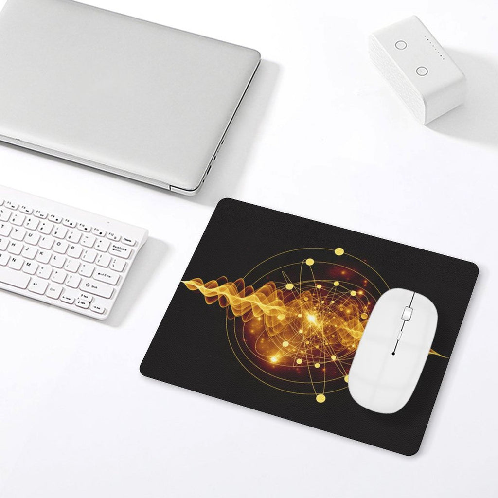 Atomic Wave Leather Mouse Pad Leather Mouse Pad Printed Offshore Science