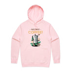 But First, Coffee - Mens Hoodie Pink Mens Hoodie Coffee Printed In Australia