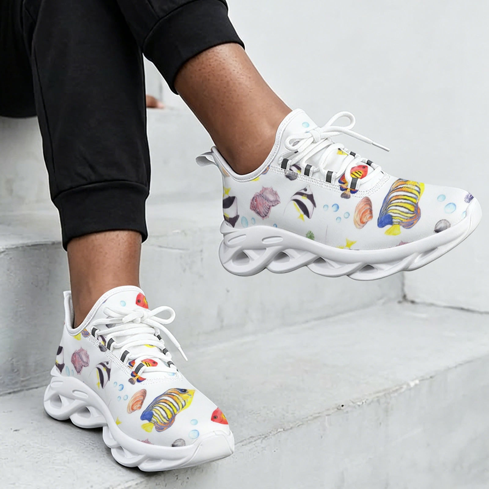 Tropical Fish Women's Twisted Sole Sneakers