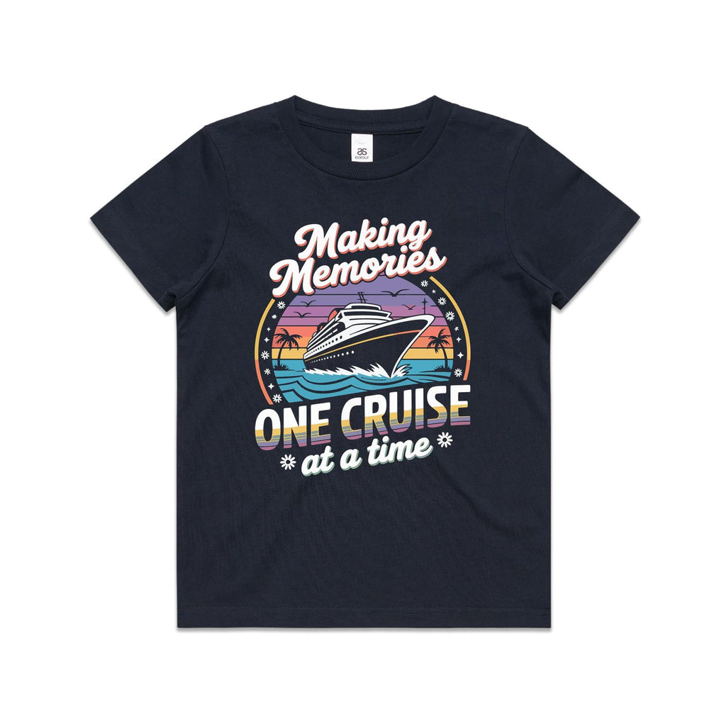 Making Memories, One Cruise At A Time Kids Cruise T-shirt Navy Kids Cruise T-shirt Cruise Printed In Australia