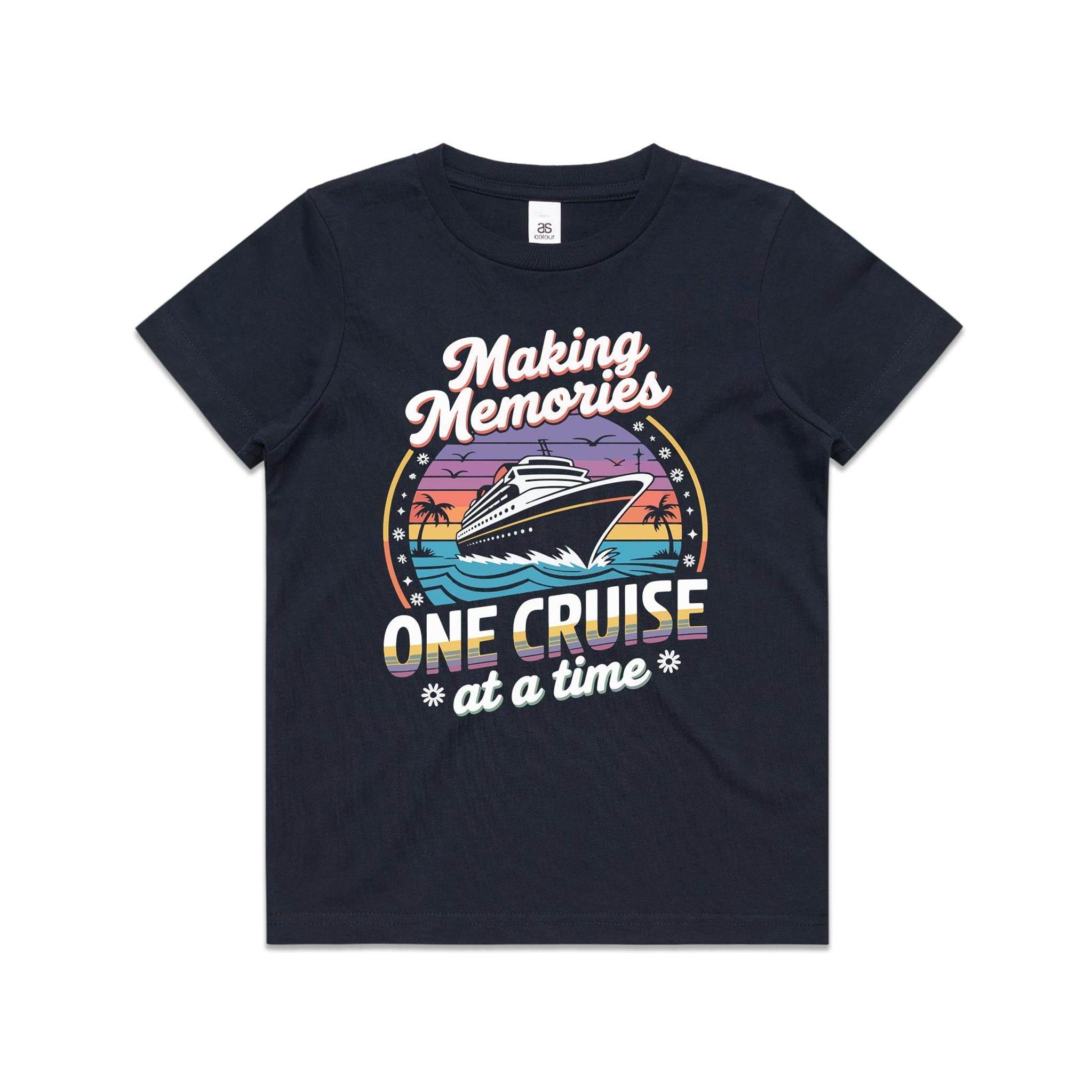 Making Memories, One Cruise At A Time Kids Cruise T-shirt Navy Kids Cruise T-shirt Cruise Printed In Australia