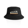 Guitarist Evolution - AS Colour Bucket Hat Black One Size As Colour Bucket Hat Music Printed In Australia