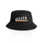 Guitarist Evolution - AS Colour Bucket Hat Black One Size As Colour Bucket Hat Music Printed In Australia