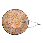 Orange Retro Floral Wide Brim Bucket Hat Wide Brim Bucket Hat Plants Printed Offshore