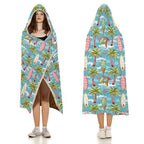 Summer Surf Kids Hooded Blanket 100cm x 130cm