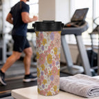 Faded Floral 20oz Tea Tumbler with Carry Handle